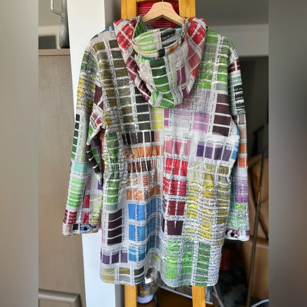 Simon Chang Vibrant Patchwork Jacket - Picture 2 of 5